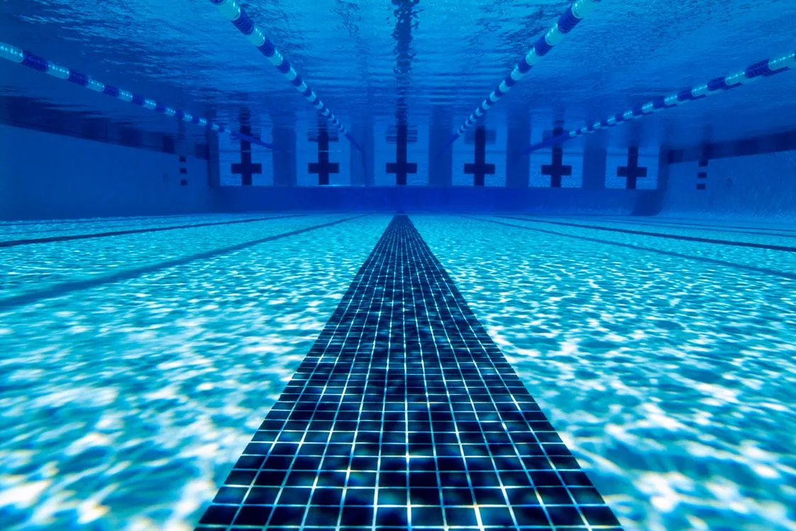 Underwater pool view