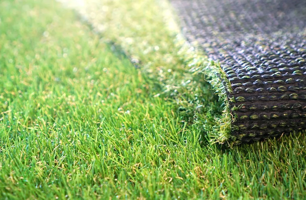 Artificial turf close-up