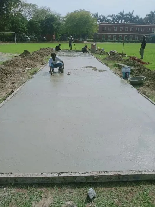 Cement pitch construction