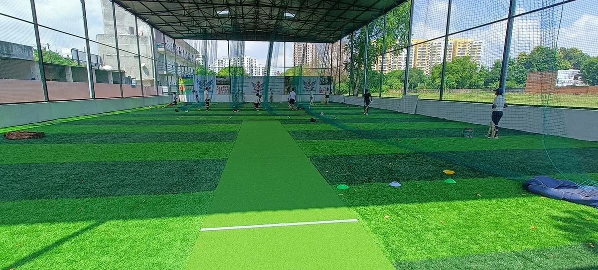 Indoor box cricket turf arena